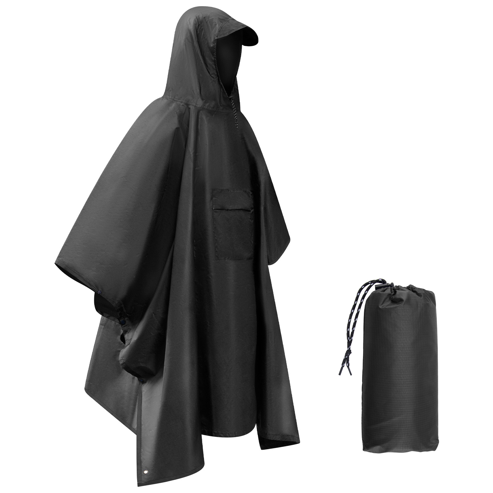 Cycling Gear Rain - Adult Rain Poncho Lightweight Waterproof Raincoat
