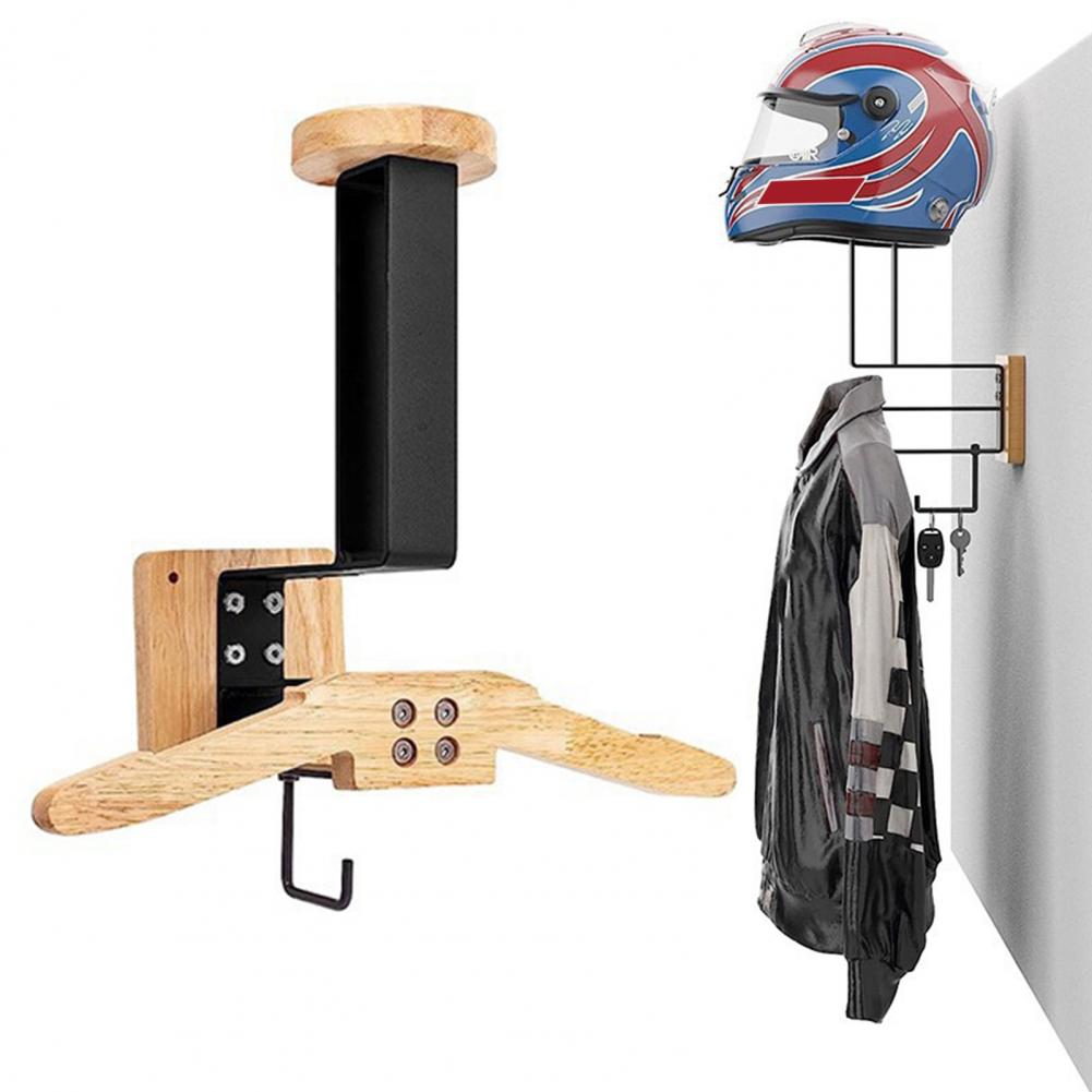 Cycling Gear Wall Storage - Vest Hanger Wall Mount Motorcycle Helmet
