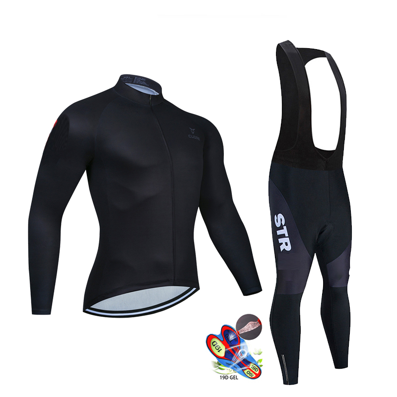 Autumn Black Cycling Jersey Se - Cycling Gear Waterproof 评论和价格