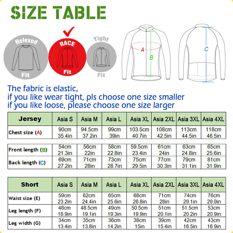 Pro cycling Jacket, Green Long - Cycling Gear Lycra 评论和价格