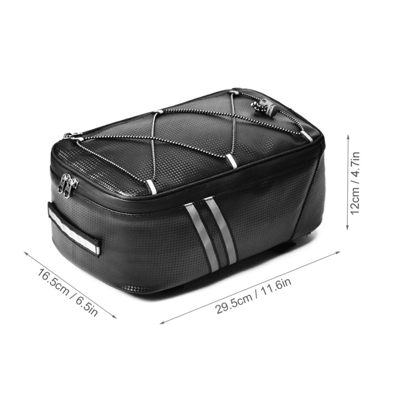 Bike Trunk Bag 7L Bicycle Rear - Cycling Gear Storage Rack 评论和价格