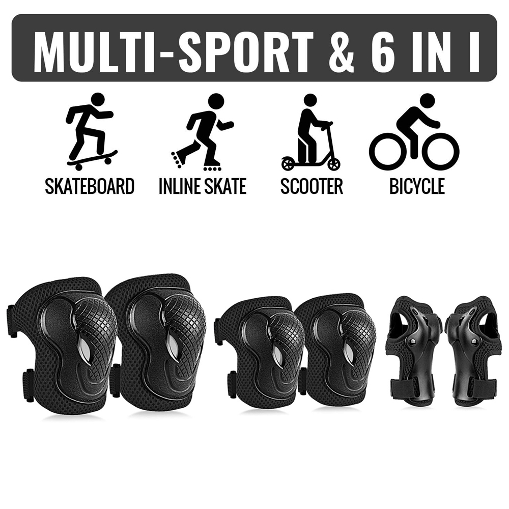 GOMOREON 6Pcs/Set Kids Safety  - Cycling Protective Gear Kids 评论和价格