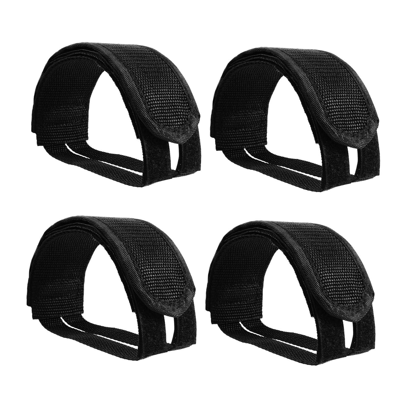 4Pcs Bike Pedal Straps Anti Sl - Cycling Gear Black 评论和价格