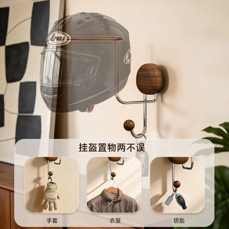Wall Mount Helmet Storage Rack - Cycling Gear Storage Rack 评论和价格