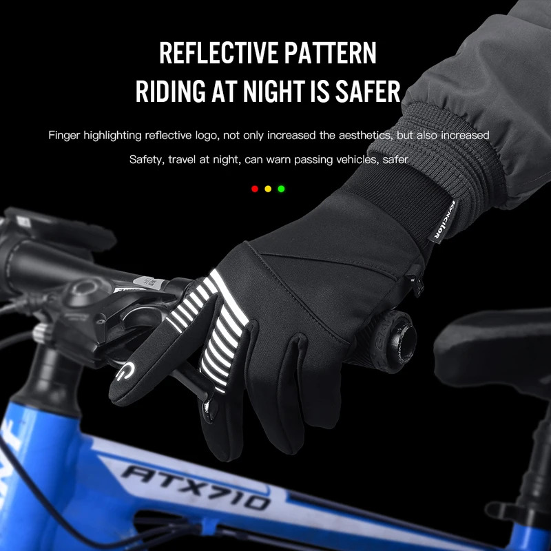 Winter Cycling Gloves for Men  - Cycling Gear Waterproof 评论和价格